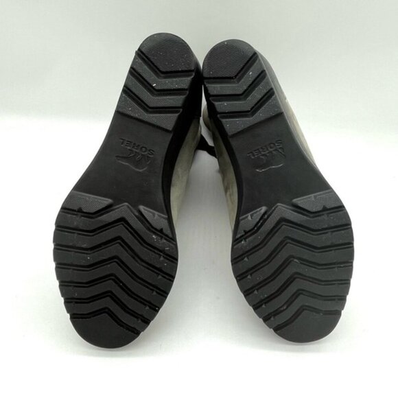 Sorel Women's After Hours Lace Quarry Mid-Calf Leather Boots Women Sz 10 - Picture 9 of 10